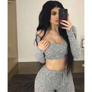 NEW WANDERLUST SLOUNGE CROP HOODIE AND LEGGINGS